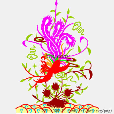 svg矢量绣花图下载