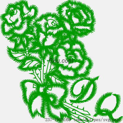 svg矢量绣花图下载