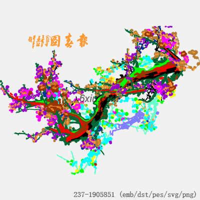 svg矢量绣花图下载