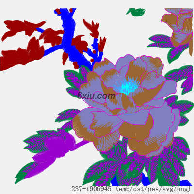 svg矢量绣花图下载