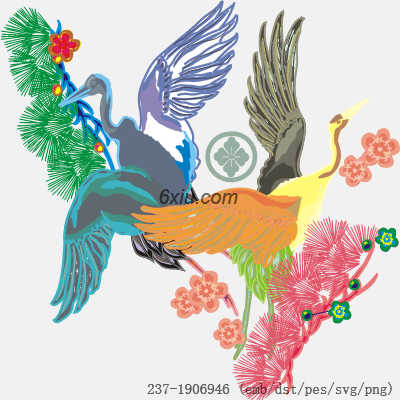 svg矢量绣花图下载