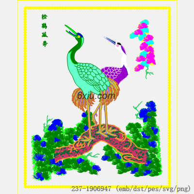 svg矢量绣花图下载