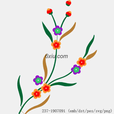 svg矢量绣花图下载