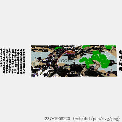 svg矢量绣花图下载