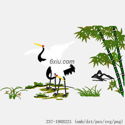 svg矢量绣花图下载