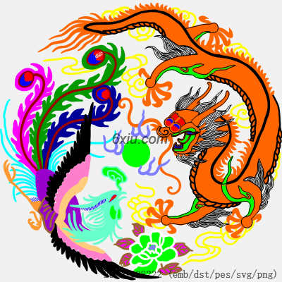 svg矢量绣花图下载