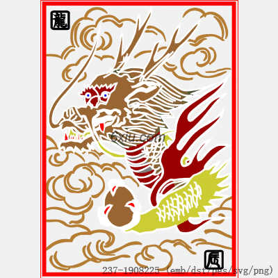 svg矢量绣花图下载