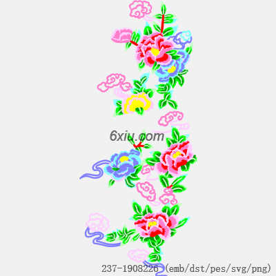 svg矢量绣花图下载