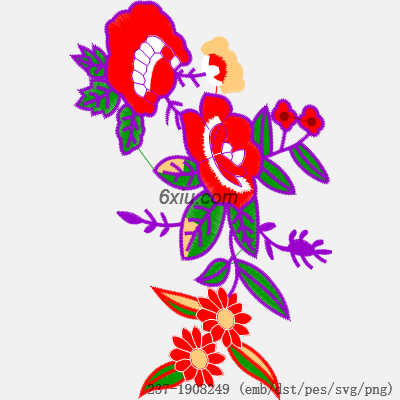 svg矢量绣花图下载
