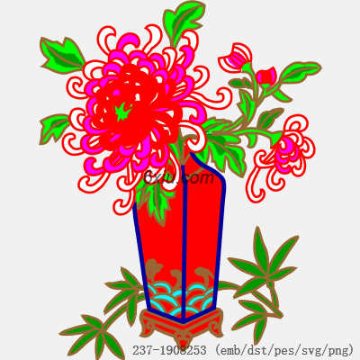 svg矢量绣花图下载