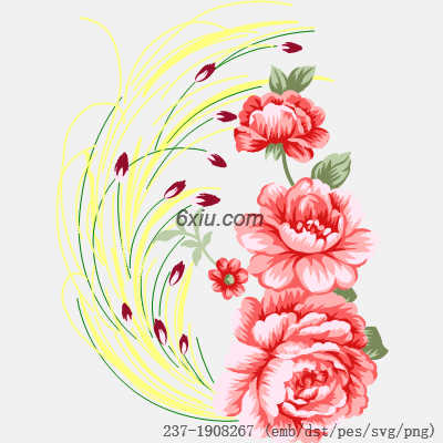 svg矢量绣花图下载