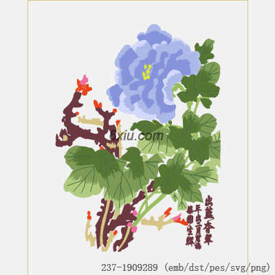 svg矢量绣花图下载