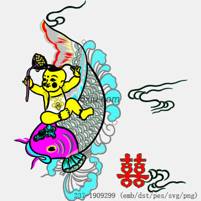 svg矢量绣花图下载