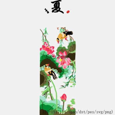 svg矢量绣花图下载