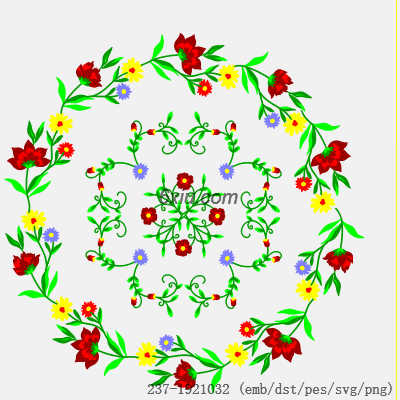 svg矢量绣花图下载