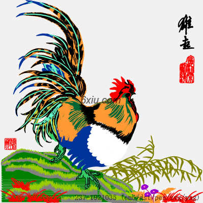 svg矢量绣花图下载