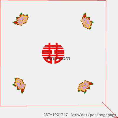 svg矢量绣花图下载