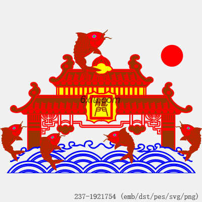 svg矢量绣花图下载