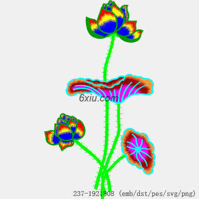 svg矢量绣花图下载