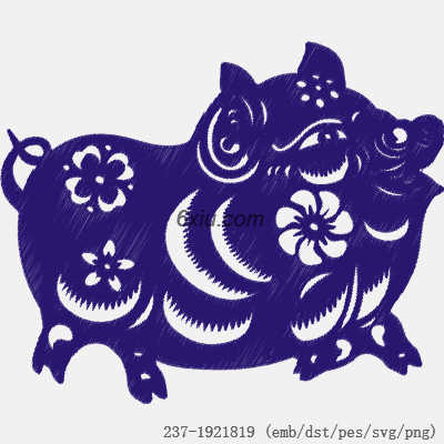 svg矢量绣花图下载