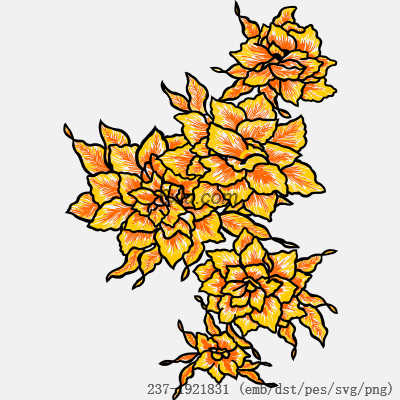 svg矢量绣花图下载