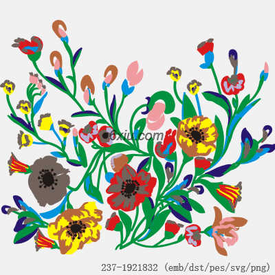 svg矢量绣花图下载