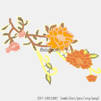 svg矢量绣花图下载