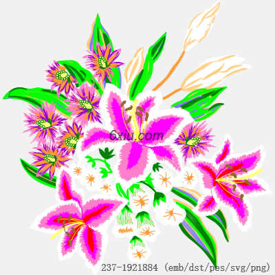 svg矢量绣花图下载