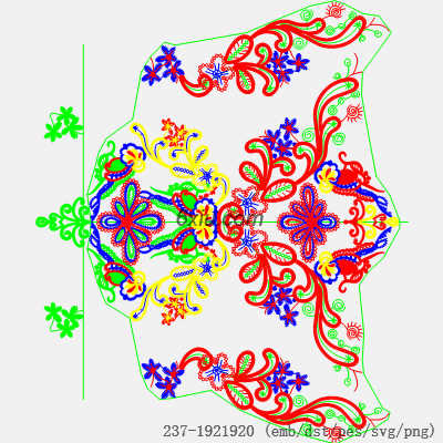 svg矢量绣花图下载