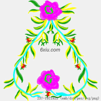 svg矢量绣花图下载