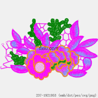 svg矢量绣花图下载