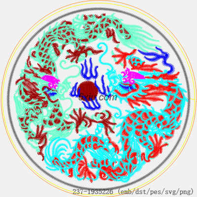 svg矢量绣花图下载