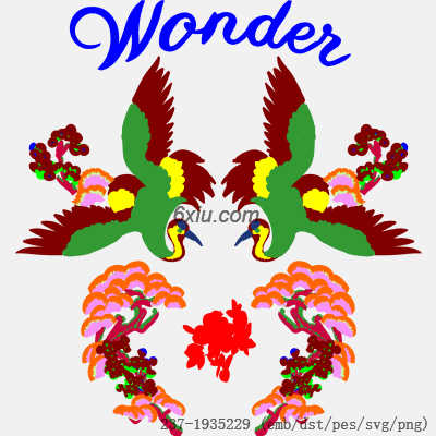 svg矢量绣花图下载