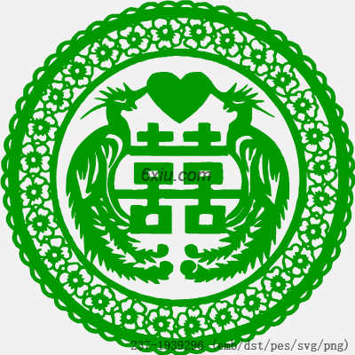 svg矢量绣花图下载