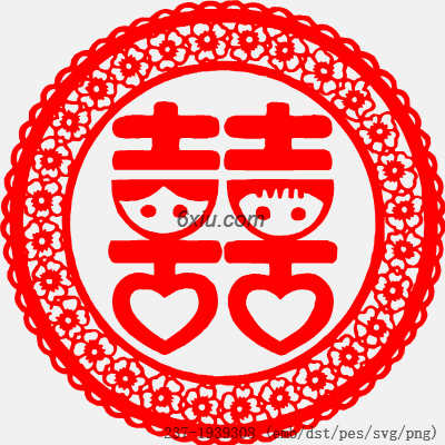 svg矢量绣花图下载