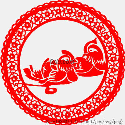 svg矢量绣花图下载