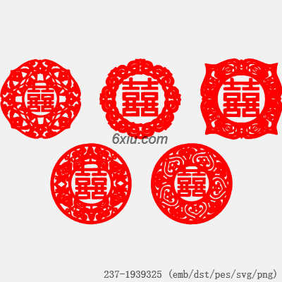svg矢量绣花图下载