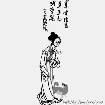 svg矢量绣花图下载