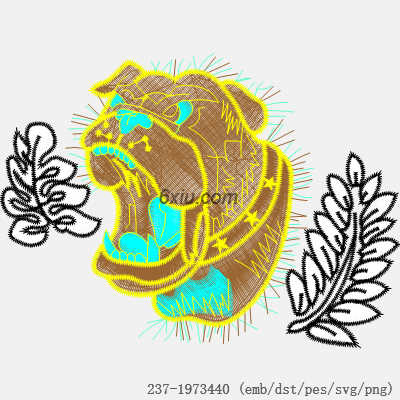 svg矢量绣花图下载