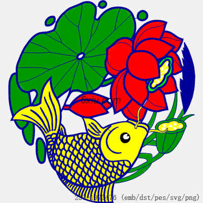 svg矢量绣花图下载