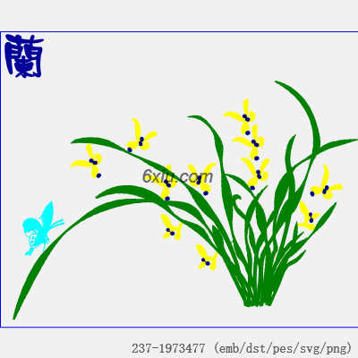 svg矢量绣花图下载