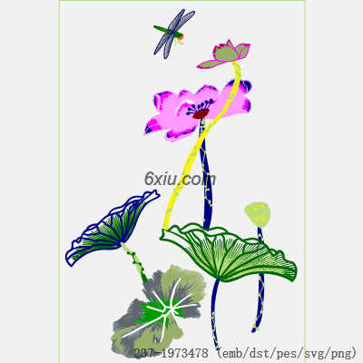 svg矢量绣花图下载