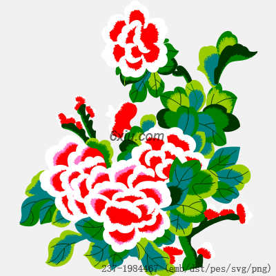 svg矢量绣花图下载