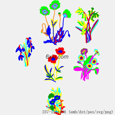 svg矢量绣花图下载