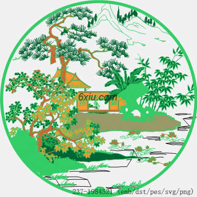 svg矢量绣花图下载