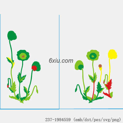svg矢量绣花图下载