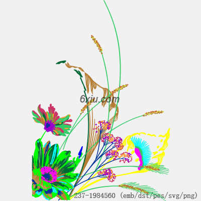 svg矢量绣花图下载