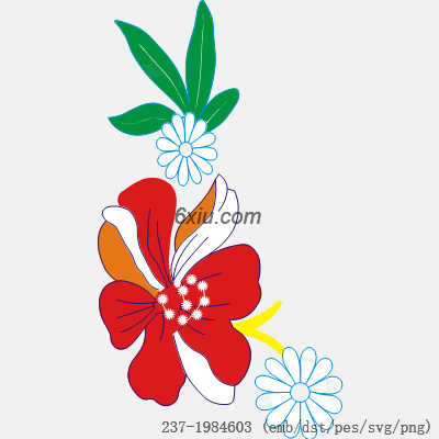 svg矢量绣花图下载