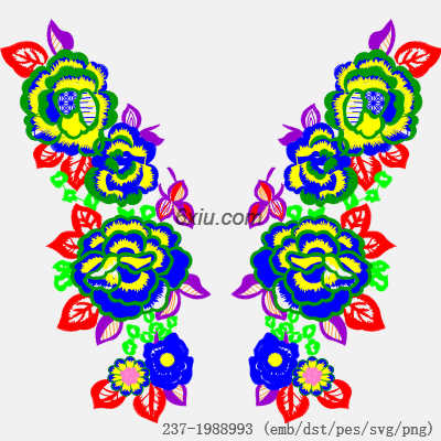 svg矢量绣花图下载