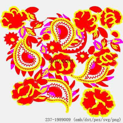 svg矢量绣花图下载
